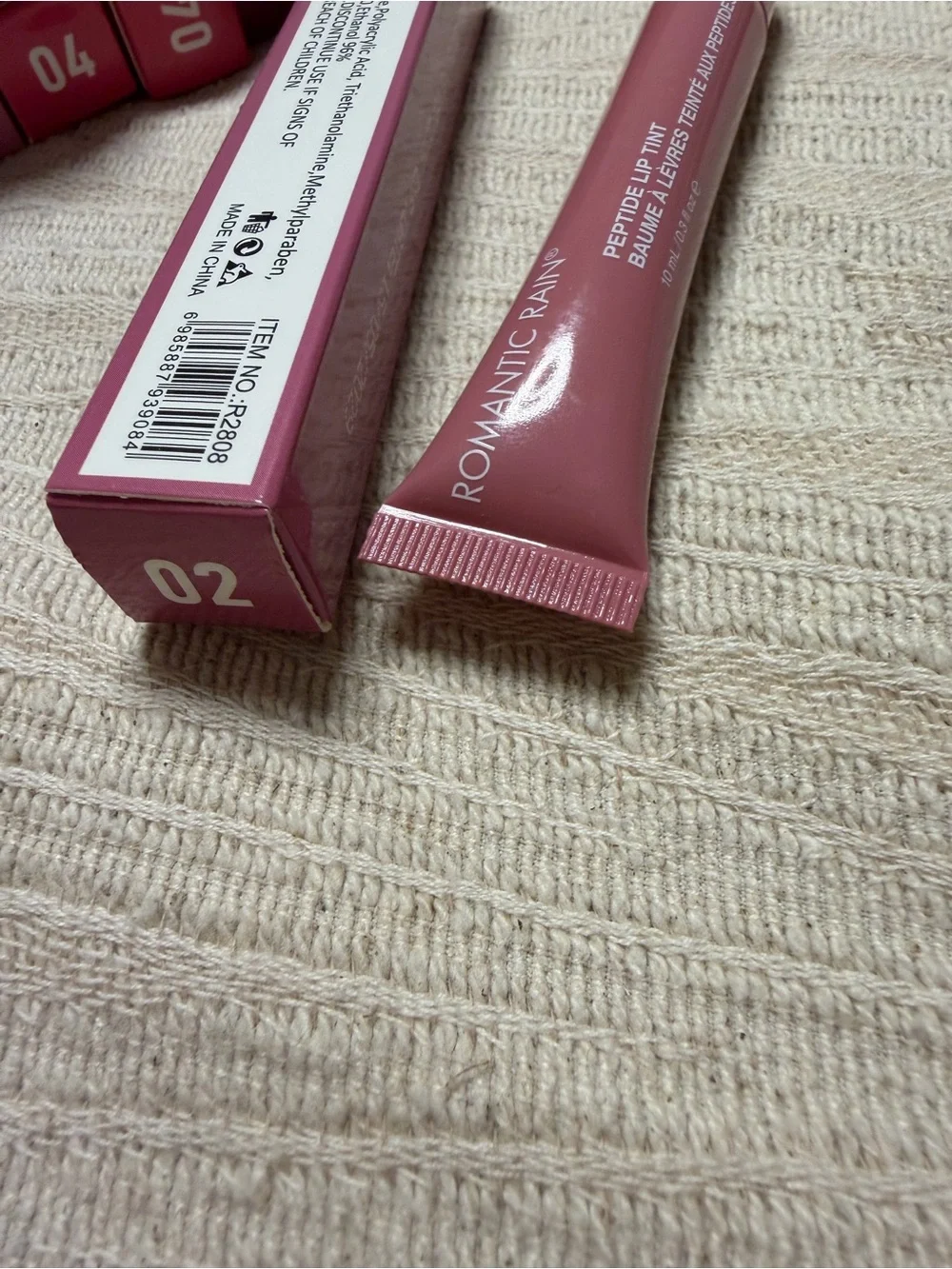 Peptide Lip Tint - Dusty Rose Pink Shade 2 by Romantic Rain - NIB